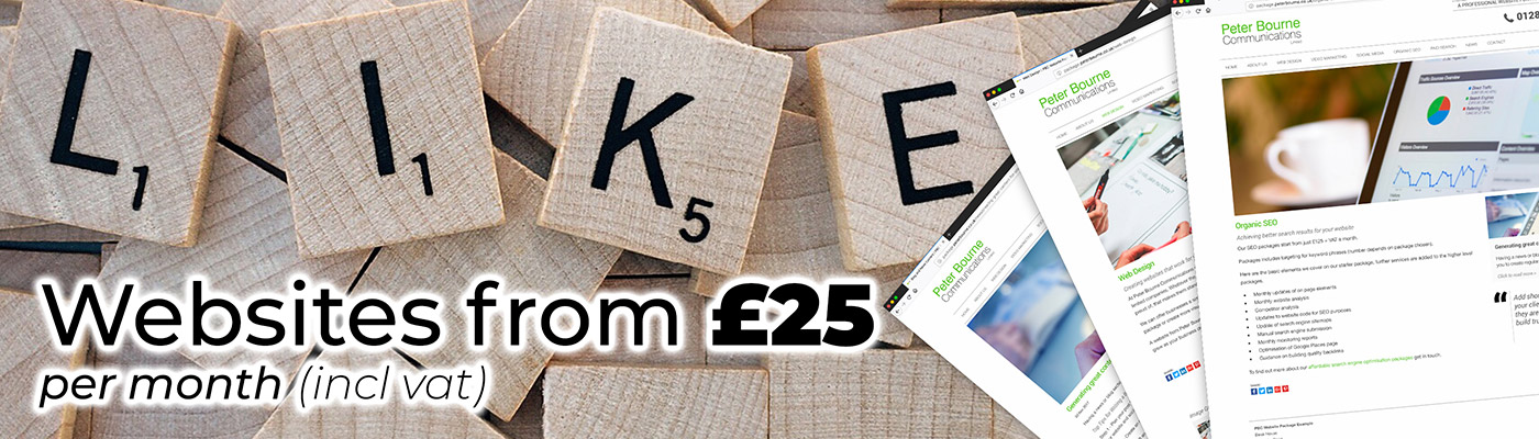 Budget websites from £25 per month
